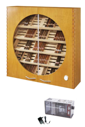 Tiempo Homer Glass Front Humidor Cabinet